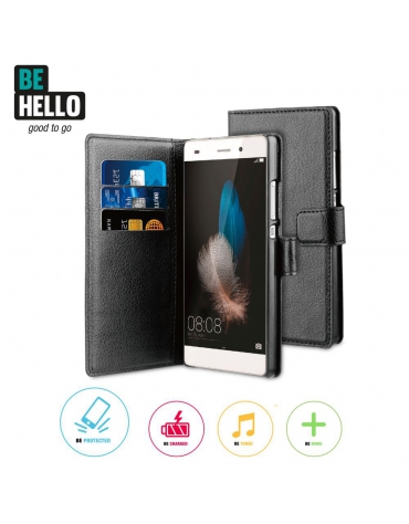 BeHello Huawei P8 Wallet Case Black