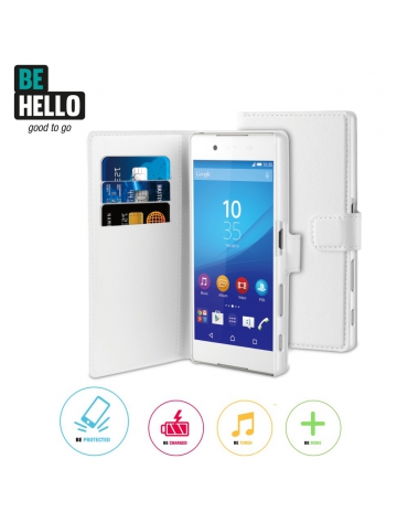 BeHello Sony Xperia Z5 Wallet Case White
