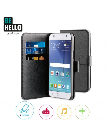 BeHello Samsung Galaxy J5 Wallet Case Black