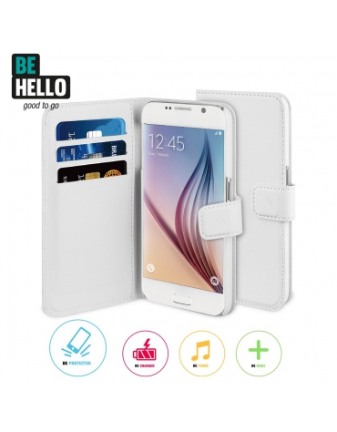 BeHello Samsung Galaxy S7 Wallet Case White