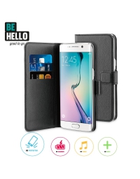 BeHello Samsung Galaxy S7 Edge Wallet Case Black