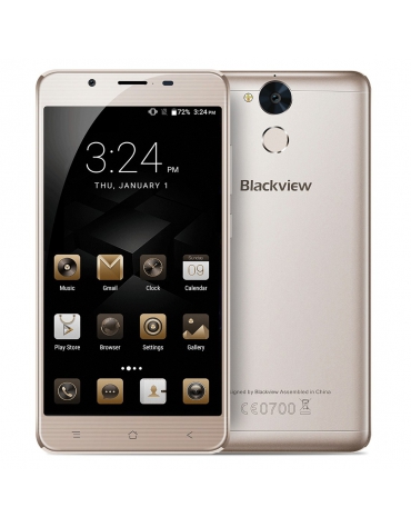 Blackview P2 Lite, 5.0 inch, Android 7.0, Octa Core, 6000mAh, 3GB / 32GB Gold